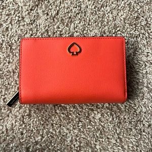 Kate Spade Adel medium bifold wallet - stoplight
